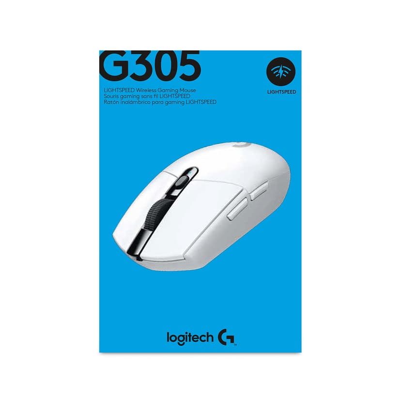 Logitech G305 RF kabel-fri Mus Hvit
