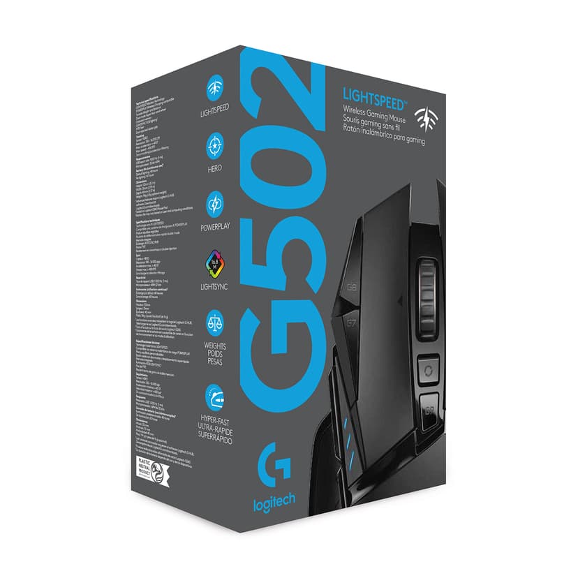 Logitech Gaming Mouse G502 LIGHTSPEED RF Trådlös
