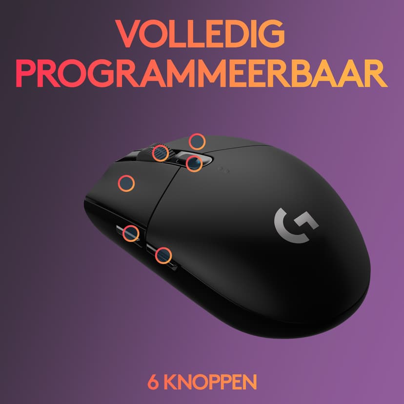 Logitech G305 RF Draadloos Muis Zwart