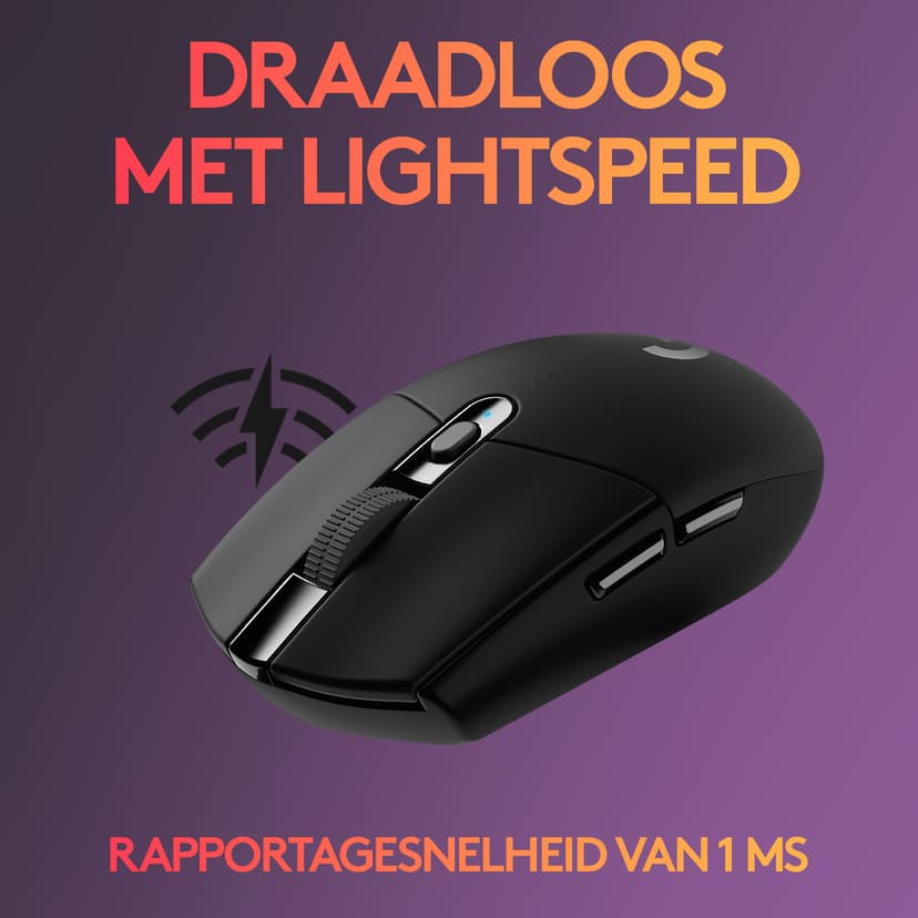 Logitech G305 RF Draadloos Muis Zwart