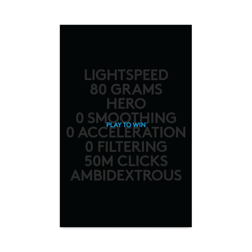 Logitech Pro Lightspeed Gaming Mouse Wireless RF kabel-fri