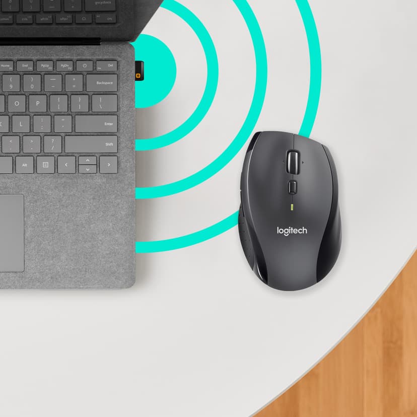 Logitech M705 for Business RF Trådlös Mus Charcoal