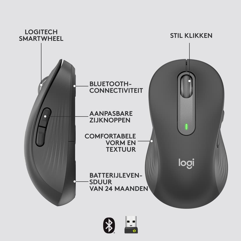 Logitech Signature M650 Large Left Bluetooth Muis