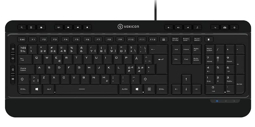 Voxicon Wired Keyboard 290W Kabel Nordisk