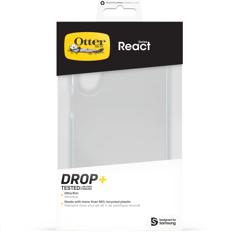 Otterbox React Series Samsung Galaxy A16 4G, Samsung Galaxy A16 5G Läpinäkyvä