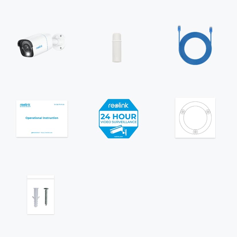 Reolink P330 4K 8 MP PoE Bullet-kamera 3-pack