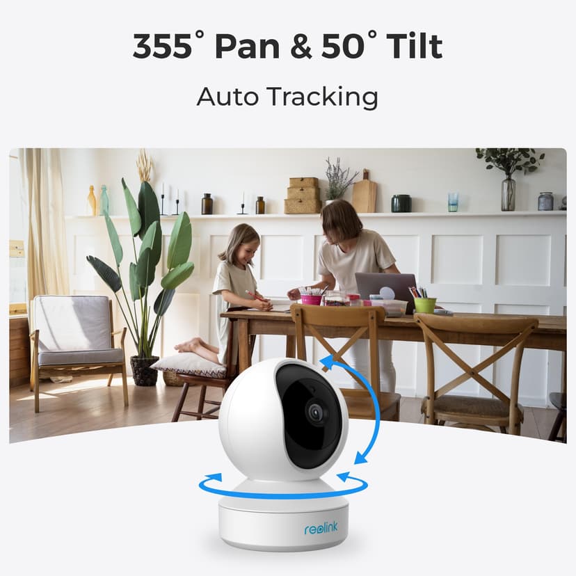 Reolink E-sarjan E330 2K 4MP PT Sisäkamera