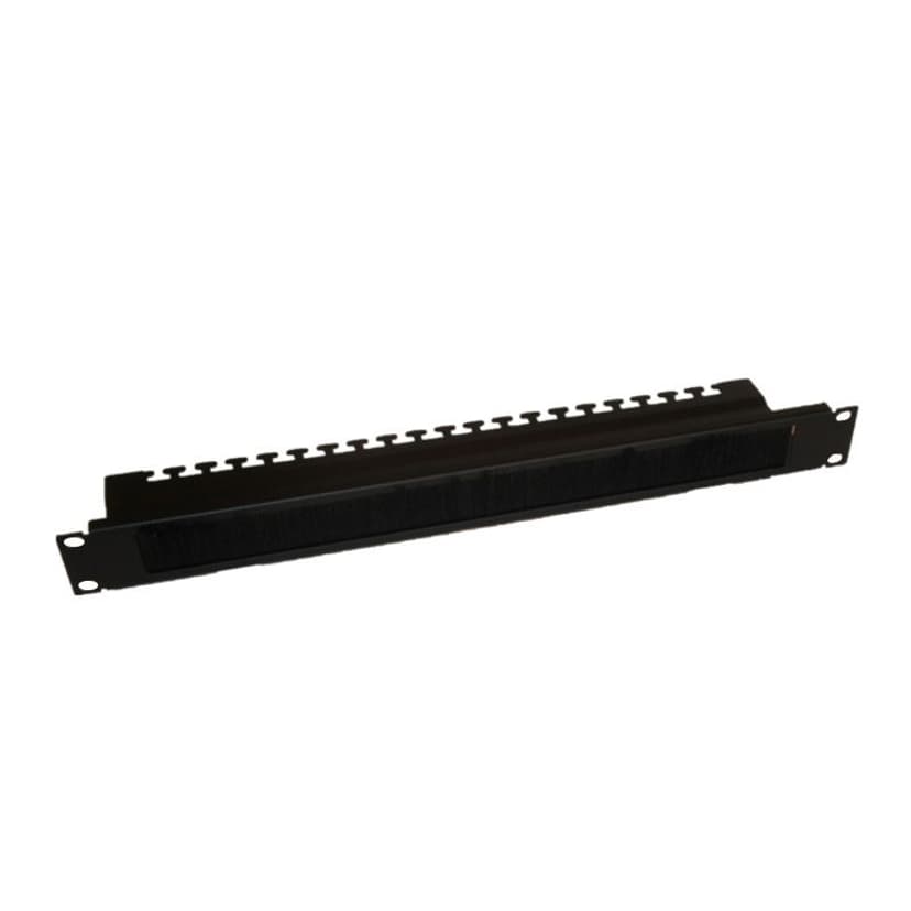 Lanview 1U 19" Bent Brushed Cable Organizer Panel