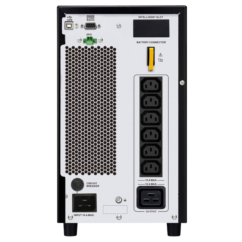 APC Easy UPS On-Line SRV UPS-enhed Dobbeltkonvertering (online) 3 kVA 2700 W 7 AC stikkontakt(er)