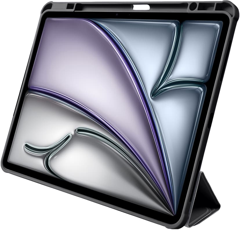 Pomologic Origami Case iPad Air 13" (M2), iPad Air 13" (M3), iPad Air 13" (M4) Gjennomsiktig, Sort