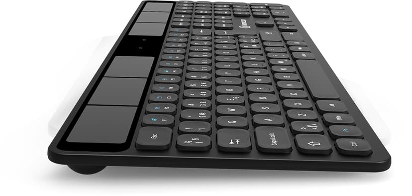 Voxicon Solar Wireless Keyboard S02WL - Tyylikäs langaton näppäimistö, jossa on aurinkoenergiaa Langaton Pohjoismainen