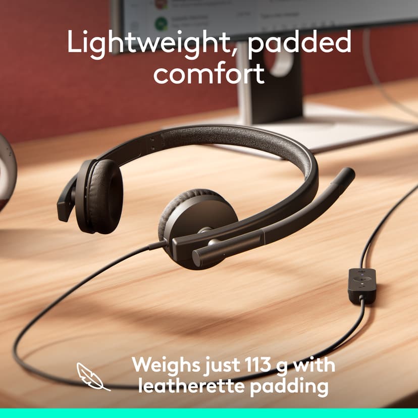 Logitech H570E Stereo USB-C Microsoft Teams Sort