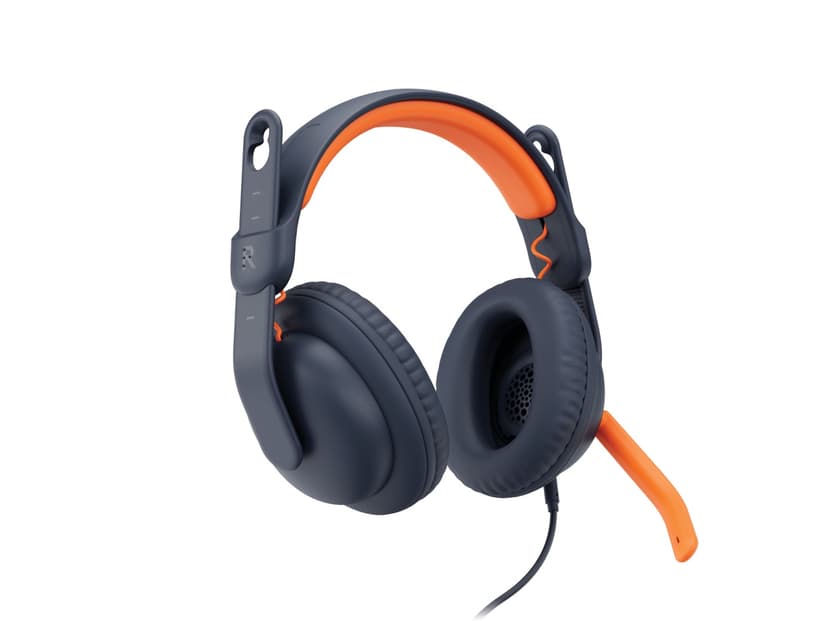 Logitech Zone Learn Over Ear Stereo USB-C Blå, Oransje