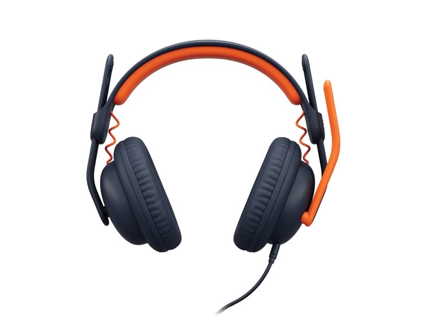 Logitech Zone Learn Over Ear Stereo USB-C Blå, Oransje
