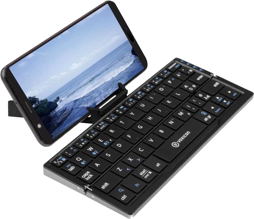 Voxicon Bt Mini 199B For Tablet Metal Trådløs Nordisk Saks Nordisk Sølv, Svart