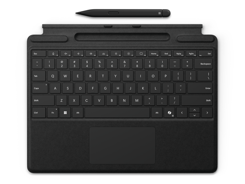 Microsoft Surface Pro 10/11 Type Cover + Slim Pen 2 Engels Zwart