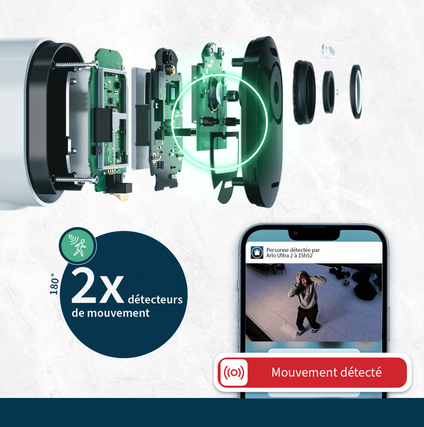 Arlo Ultra 2 Trådløs overvåking 2-pakning Hvit