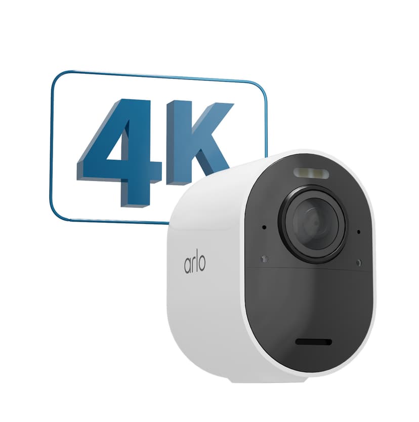 Arlo Ultra 2 XL For Business, trådlös övervakningskamera extrakamera, Vit