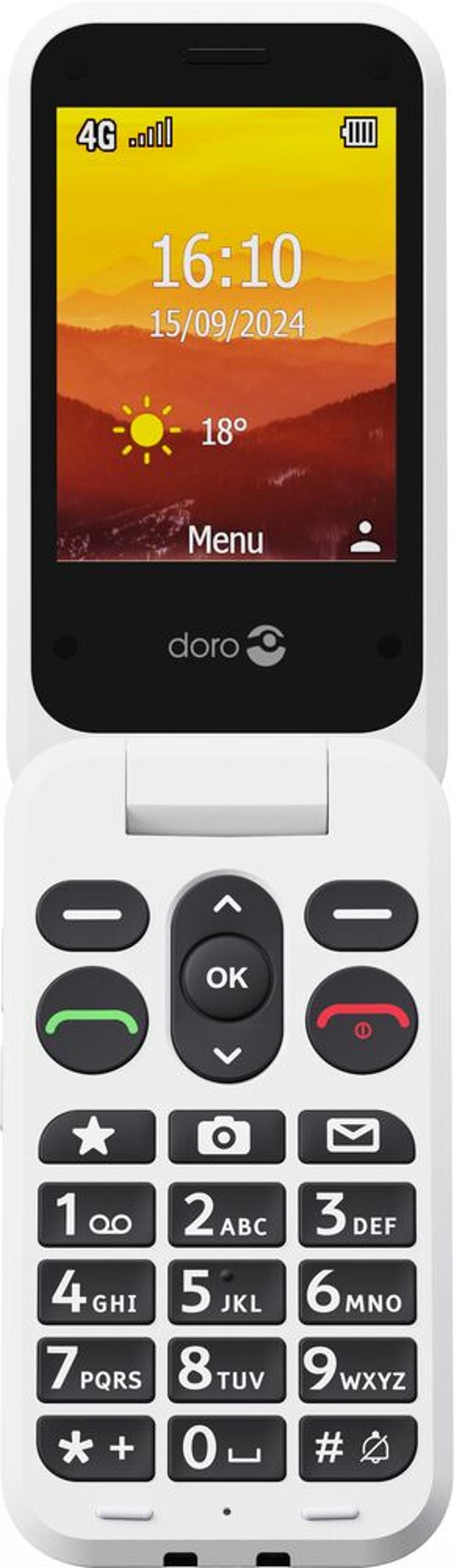 Doro Leva L21 Hvid, Sort