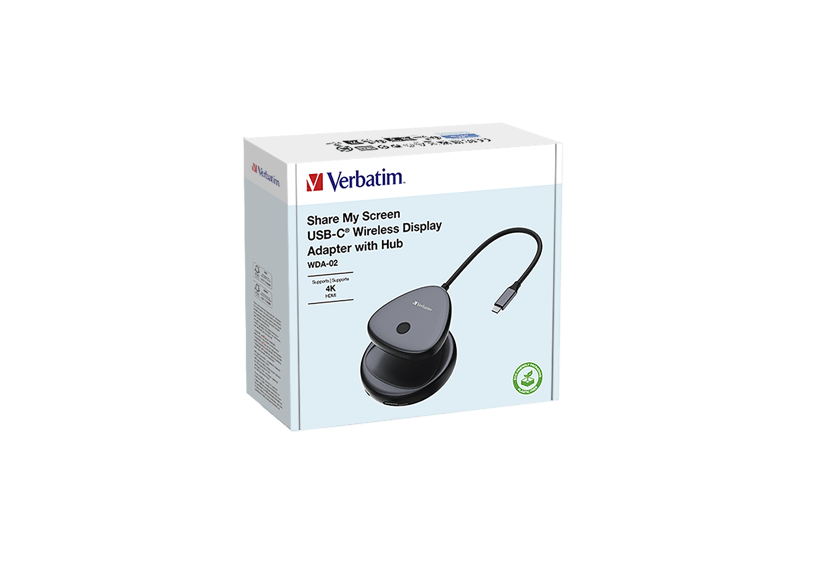 Verbatim 32147 trådløs skjerm adapter USB Desktop