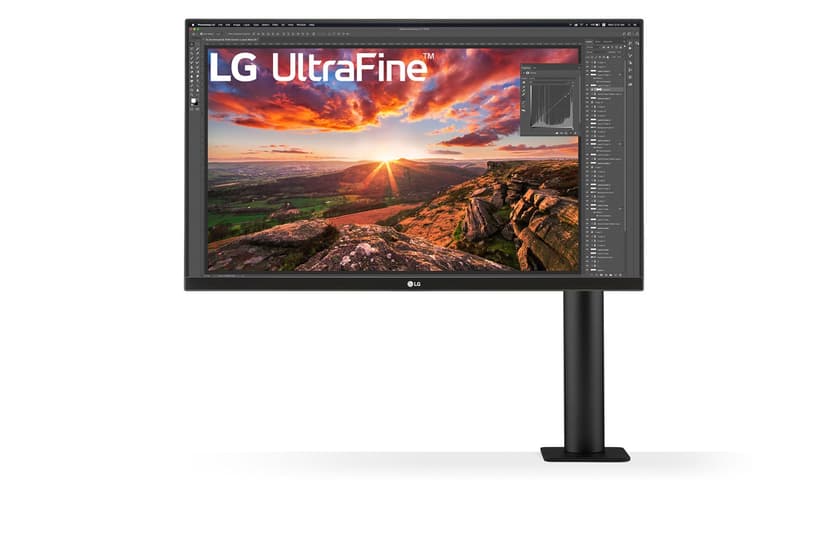 LG UltraFine Ergo LED display 68,6 cm (27") 3840 x 2160 pixlar 4K Ultra HD Svart 27" 3840 x 2160pixels IPS 16:9 60Hz