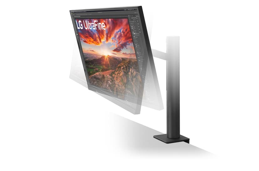 LG UltraFine Ergo LED display 68,6 cm (27") 3840 x 2160 pixlar 4K Ultra HD Svart 27" 3840 x 2160pixels IPS 16:9 60Hz
