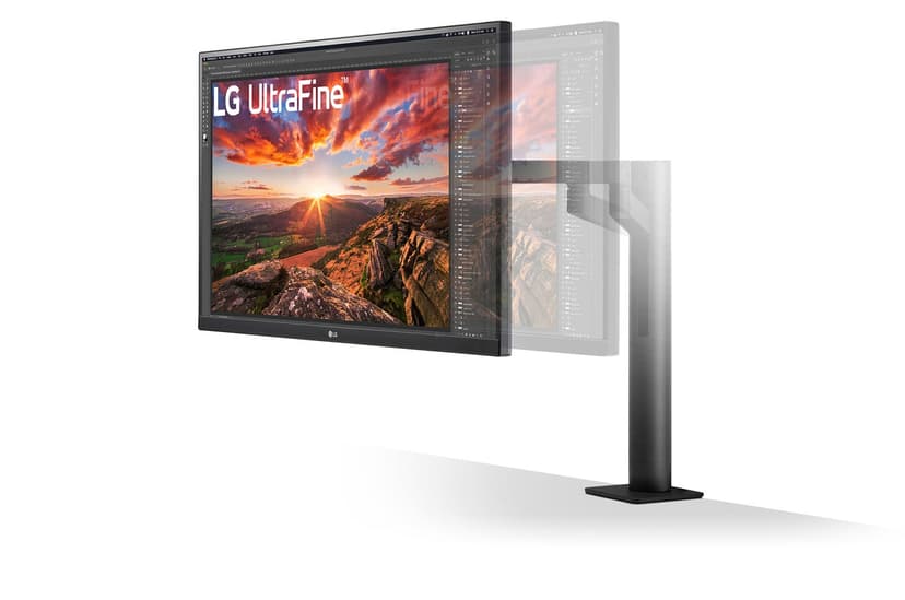 LG UltraFine Ergo LED display 68,6 cm (27") 3840 x 2160 pixlar 4K Ultra HD Svart 27" 3840 x 2160pixels IPS 16:9 60Hz