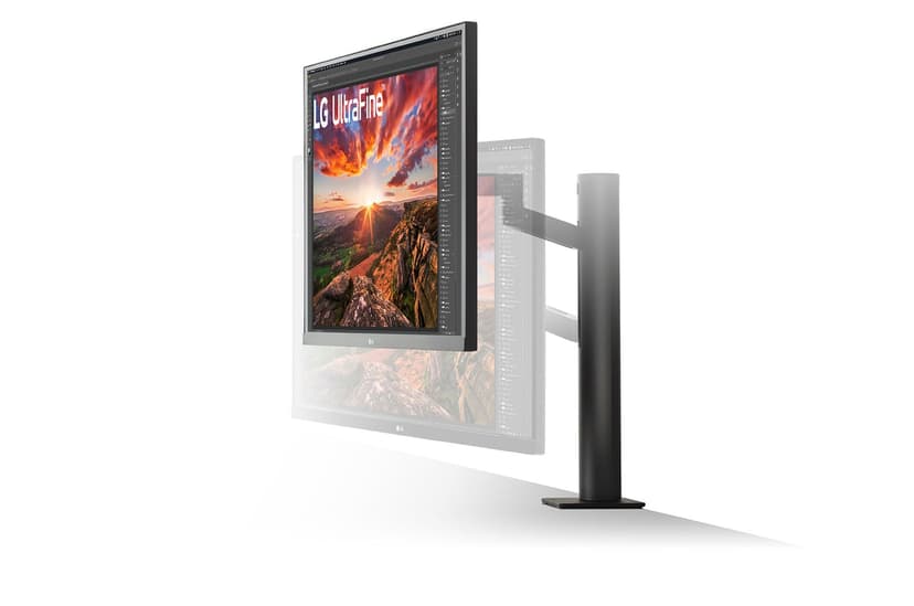LG UltraFine Ergo LED display 68,6 cm (27") 3840 x 2160 pixlar 4K Ultra HD Svart 27" 3840 x 2160pixels IPS 16:9 60Hz