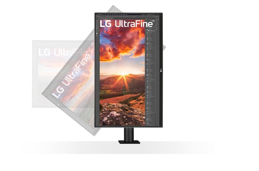LG UltraFine Ergo LED display 68,6 cm (27") 3840 x 2160 pixlar 4K Ultra HD Svart 27" 3840 x 2160pixels IPS 16:9 60Hz