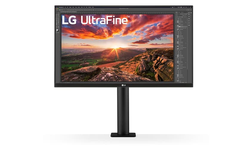 LG UltraFine Ergo LED display 68,6 cm (27") 3840 x 2160 Pixels 4K Ultra HD Zwart 27" 3840 × 2160pixels IPS 16:9 60Hz