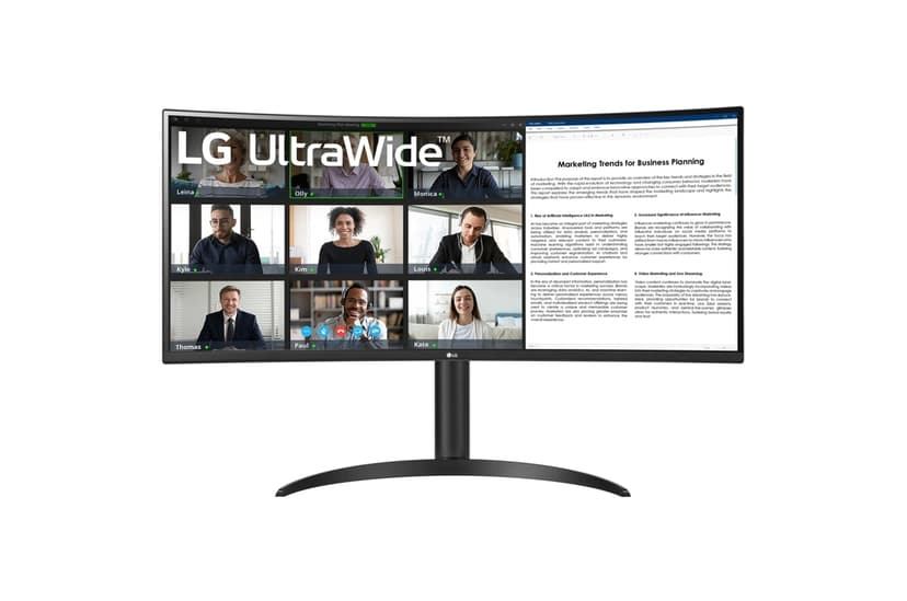 LG 34WR55QK-B 34" WQHD VA 21:9 CURVED #NL 34" 3440 x 1440pixels VA 21:9 100Hz