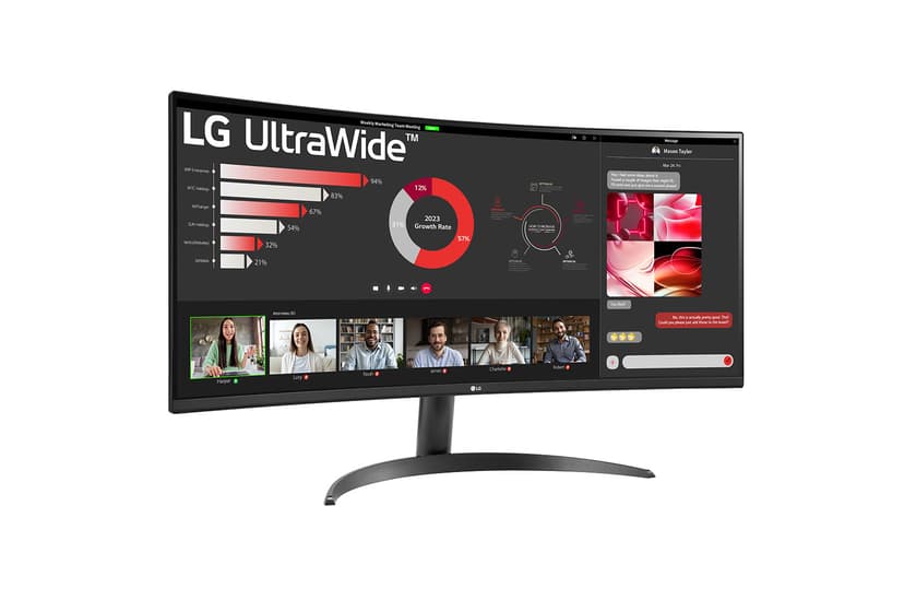 LG 34WR50QK-B computer monitor 86,4 cm (34") 3440 x 1440 Pixels Wide Quad HD Zwart 34" 3440 x 1440pixels VA 21:9 100Hz