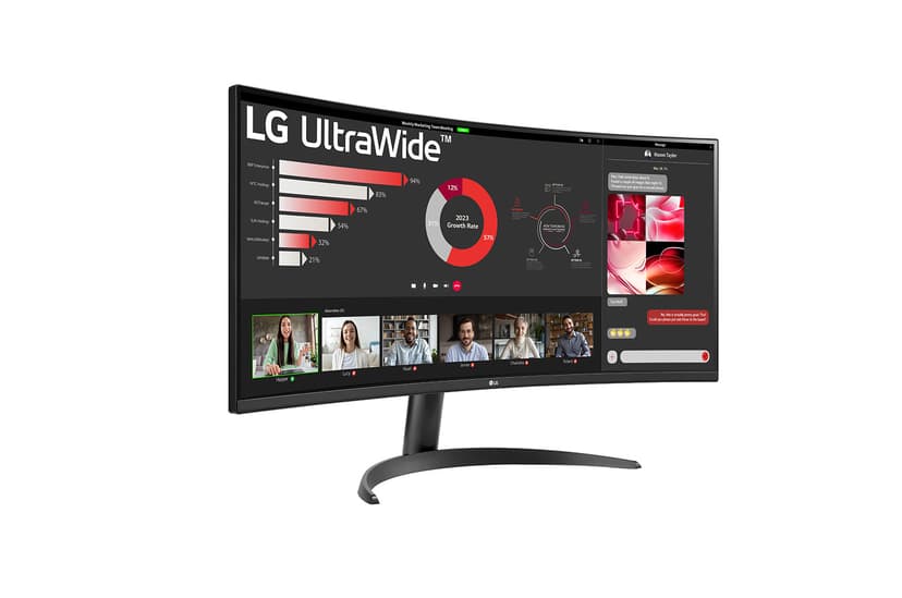 LG 34WR50QK-B computer monitor 86,4 cm (34") 3440 x 1440 Pixels Wide Quad HD Zwart 34" 3440 x 1440pixels VA 21:9 100Hz