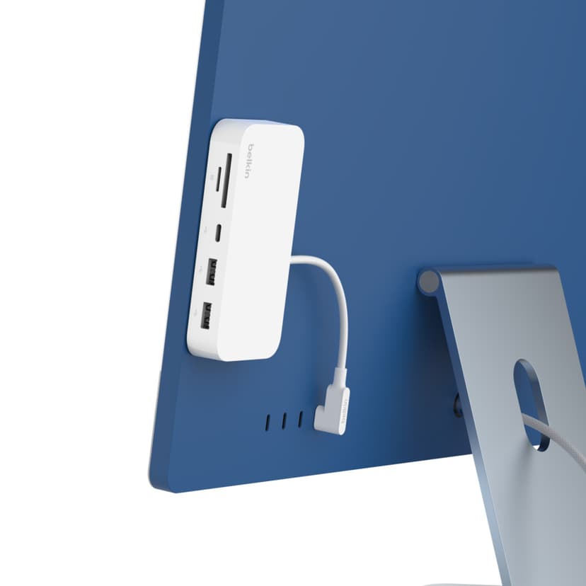Belkin USB-C 6-in-1-moniporttikeskitin, jossa on kiinnike USB-C 3.2 Gen 1 (3.1 Gen 1)