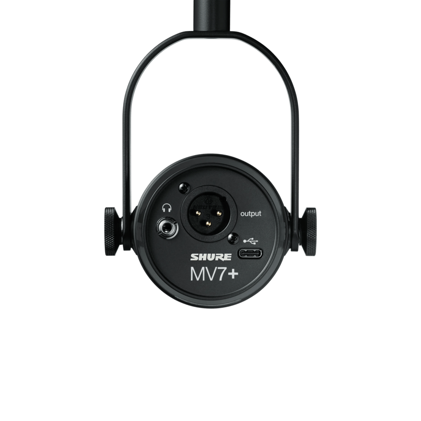 Shure MV7+ - XLR/USB-mikrofon for podkasting, strømming og musikkproduksjon
