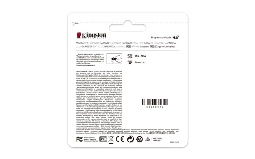 Kingston Canvas Select Plus 256GB MicroSDXC UHS-I