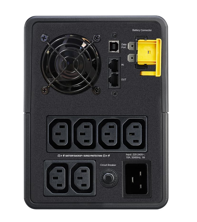 APC BX2200MI UPS-enhed Interaktivt indgangsstik 2,2 kVA 1200 W 6 AC stikkontakt(er)
