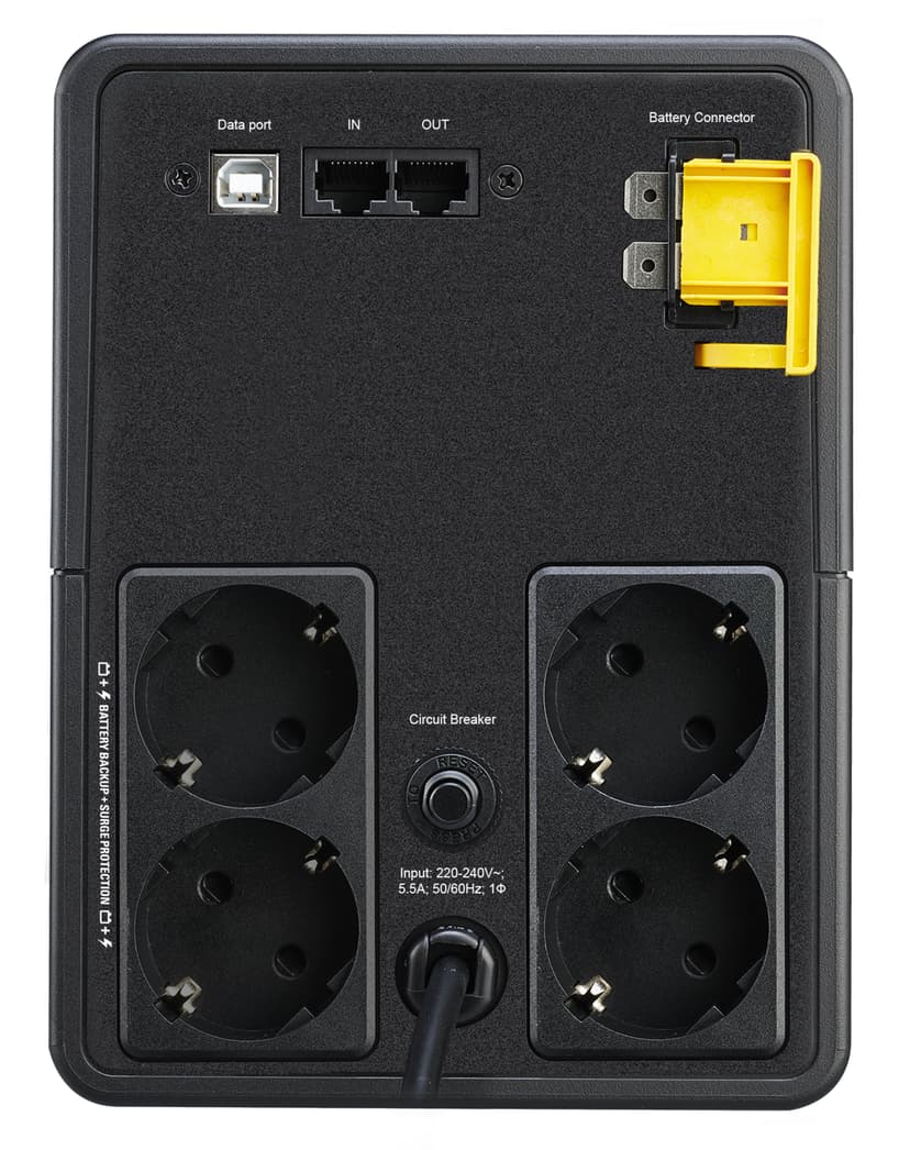 APC BX1200MI-GR UPS-enhed Interaktivt indgangsstik 1,2 kVA 650 W 4 AC stikkontakt(er)