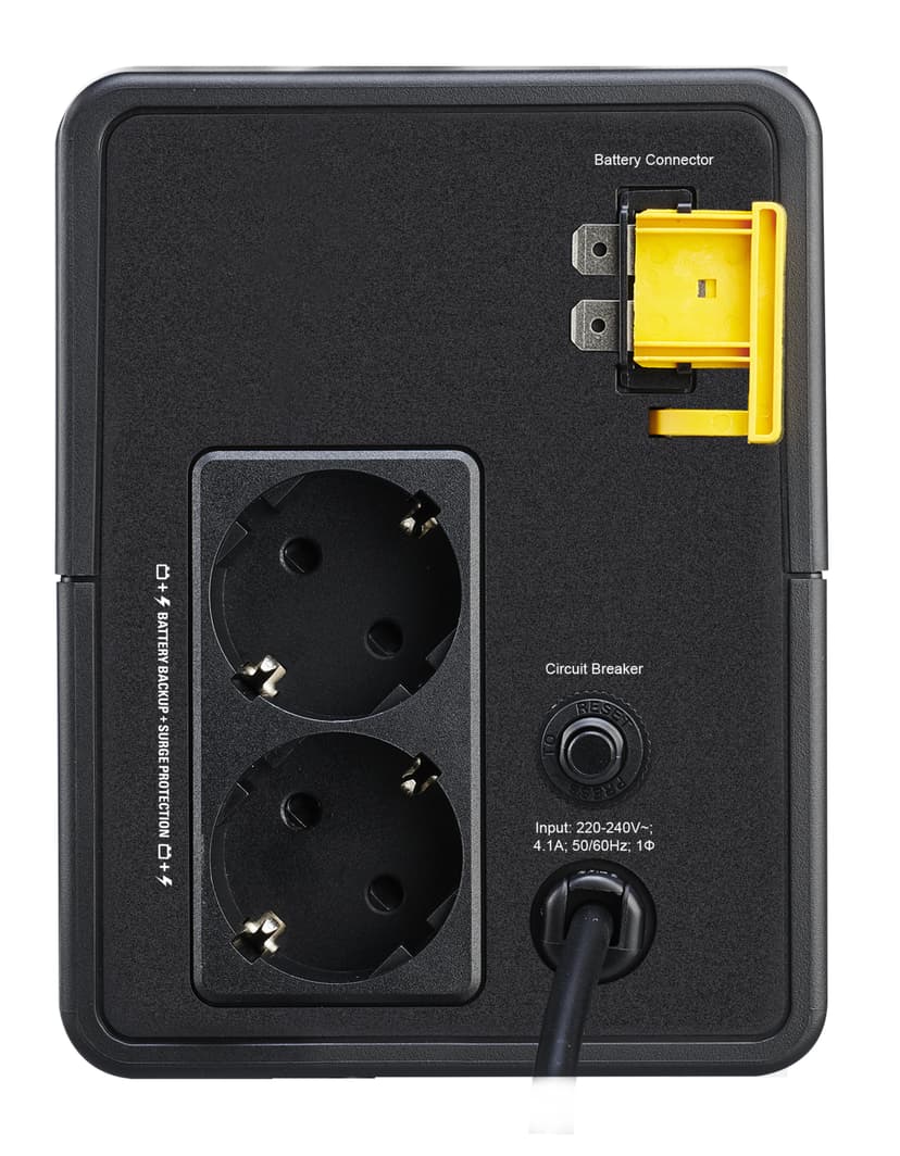 APC BVX900LI-GR UPS-enhed Interaktivt indgangsstik 0,9 kVA 480 W 2 AC stikkontakt(er)