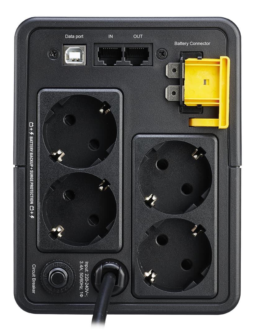 APC BX750MI-GR uforstyrrbar strømforsyning (UPS) Linje-Interactive 0,75 kVA 410 W 4 AC-utganger