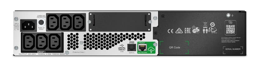 APC Smart-UPS Li-ion SMTL1000RMI2UC - 6x C13, Short Depth, Rackmount 2U, SmartConnect, 1000VA
