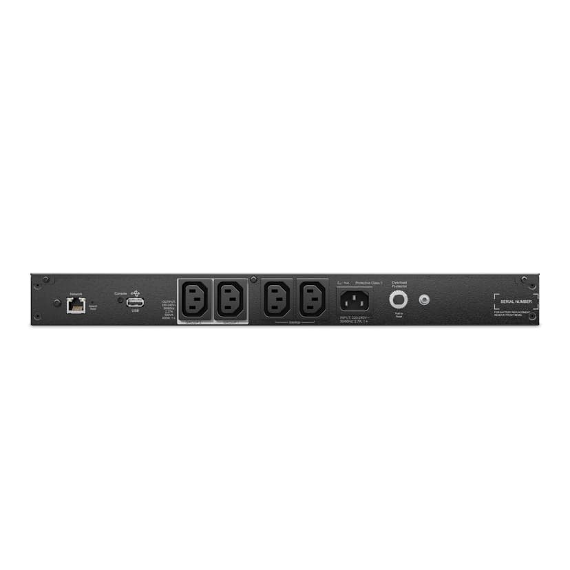 APC Smart-UPS Li-ion SCL500RMI1UNC Noodstroomvoeding - 4x C13, short depth, Rack/tower/wall mount, NMC, 500VA