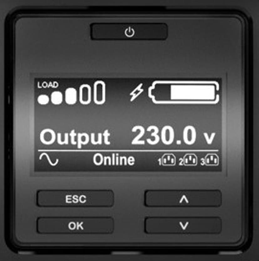 APC Smart-UPS On-Line SRT3000RMXLI Noodstroomvoeding - 3kW/VA, 8x C13 & 2x C19, rackmount