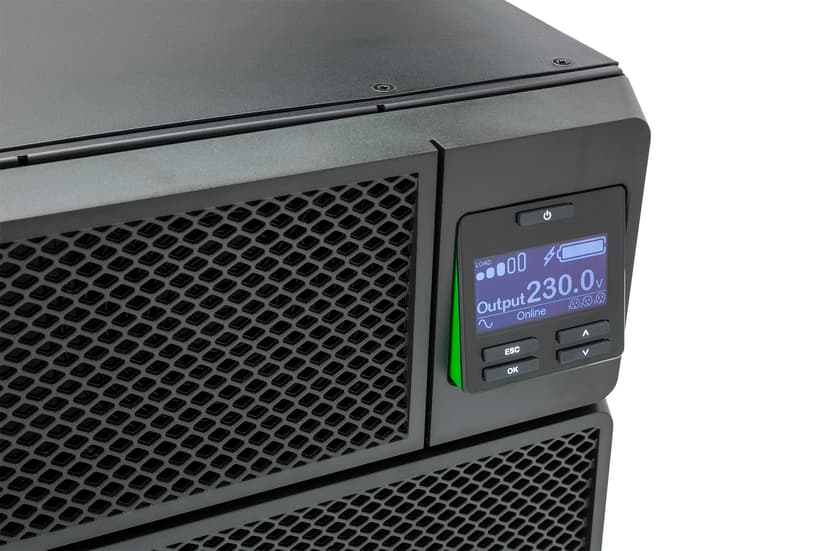 APC Smart-UPS On-Line SRT6KRMXLI-6W - 6kW/VA, 6x C13, 4x C19, hardwire 1 fase uitgang, rackmountable, Embedded NMC, 6 jaar garantie