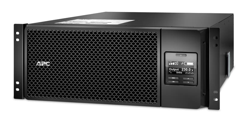 APC Smart-UPS On-Line strömskydd (UPS) Dubbelkonvertering (Online) 6 kVA 6000 W 10 AC-utgångar