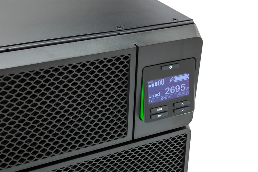 APC Smart-UPS On-Line SRT6KRMXLI-6W - 6kW/VA, 6x C13, 4x C19, hardwire 1 fase uitgang, rackmountable, Embedded NMC, 6 jaar garantie