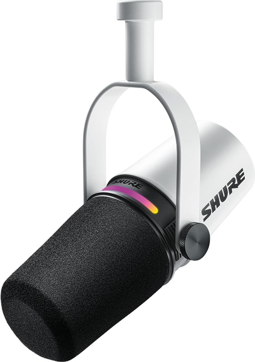 Shure MV7+ - XLR/USB-mikrofon til podcasting, streaming og musikskabelse