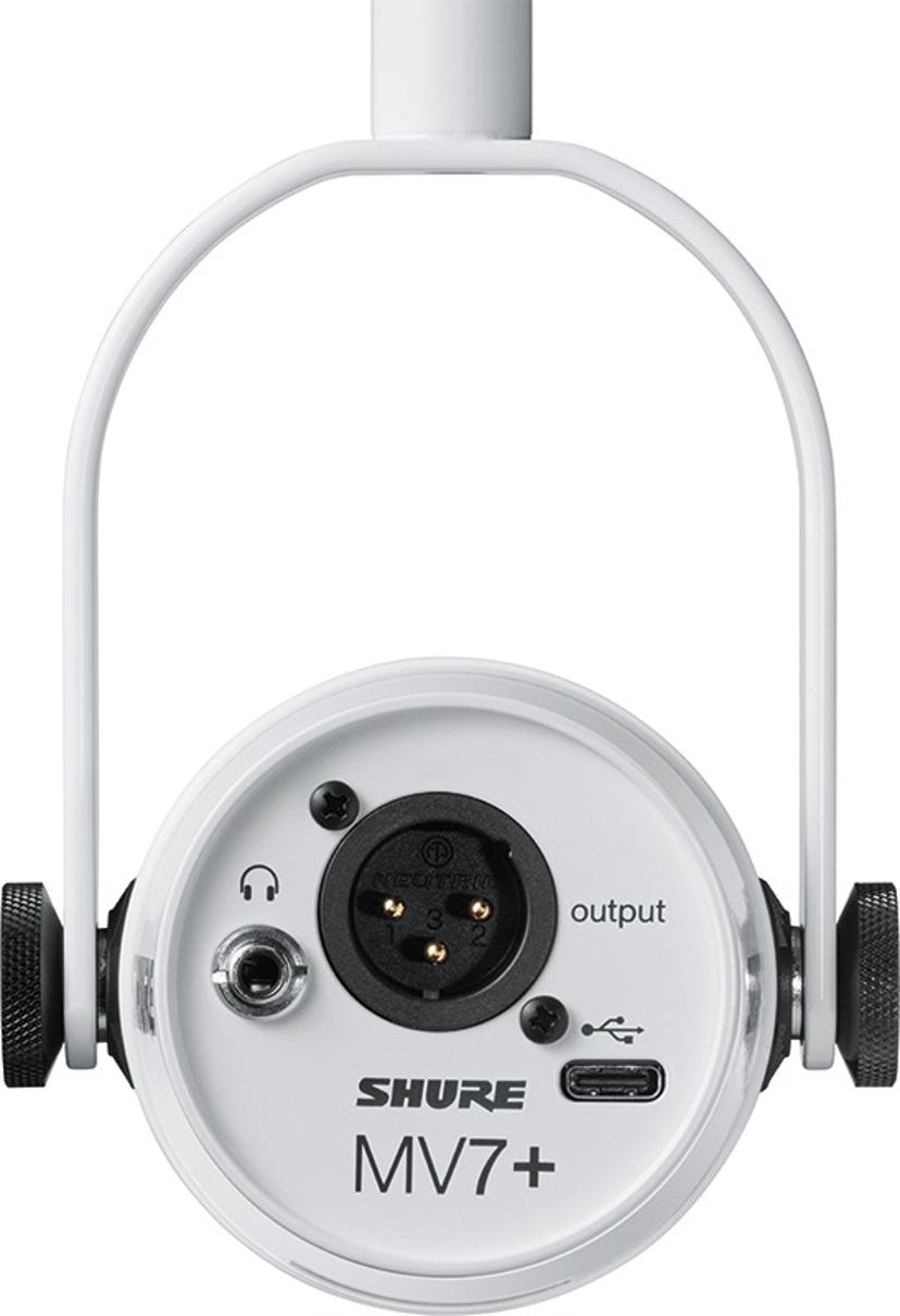 Shure MV7+ - XLR/USB-mikrofon til podcasting, streaming og musikskabelse