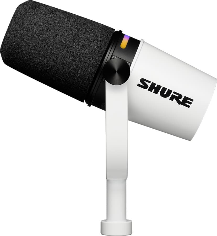 Shure MV7+ - XLR/USB-mikrofon til podcasting, streaming og musikskabelse