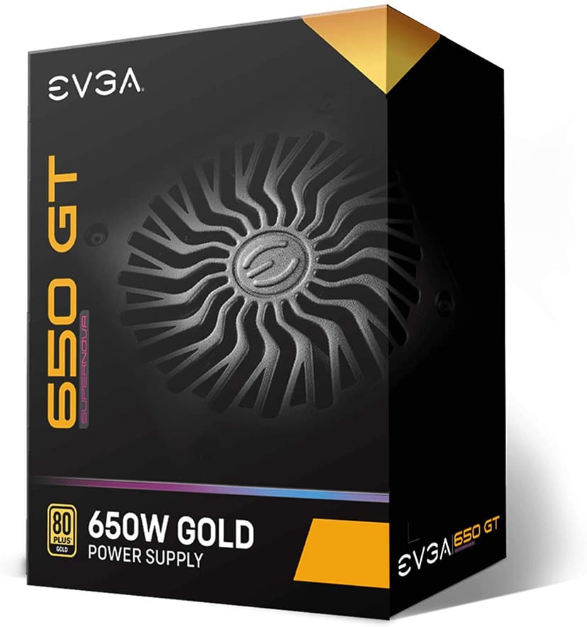 EVGA Supernova 650 GT power supply unit 650 W 24-pin ATX ATX Zwart 650W ATX 80 PLUS Gold Voeding